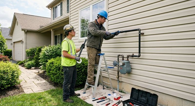 Fire Pit Gas Line Installation in Annapolis, MD