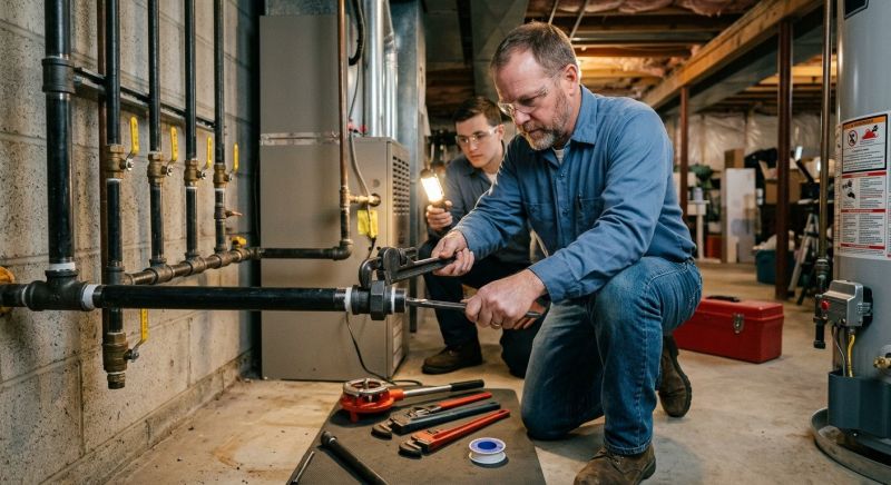Gas Plumbing Repair in Fredericksburg, VA